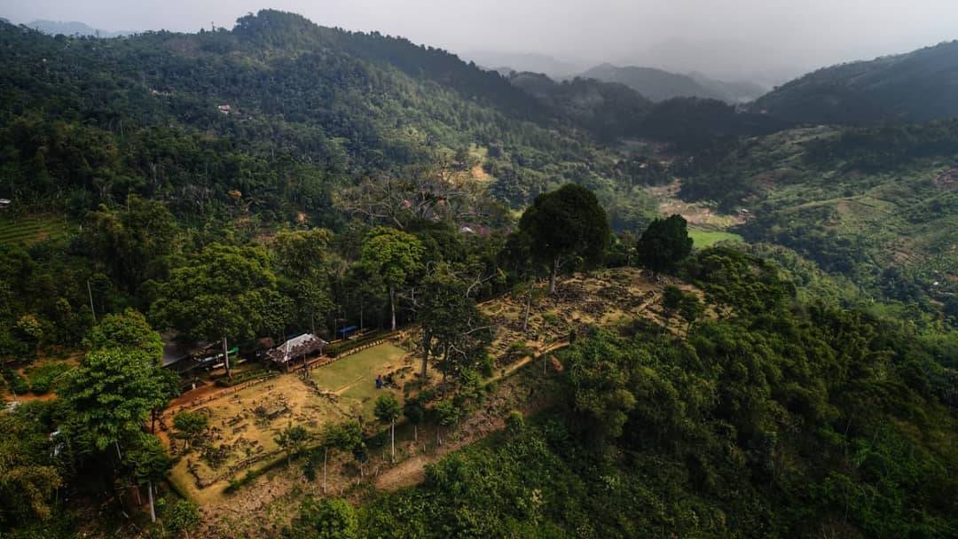 Aerial View of Gunung Padang